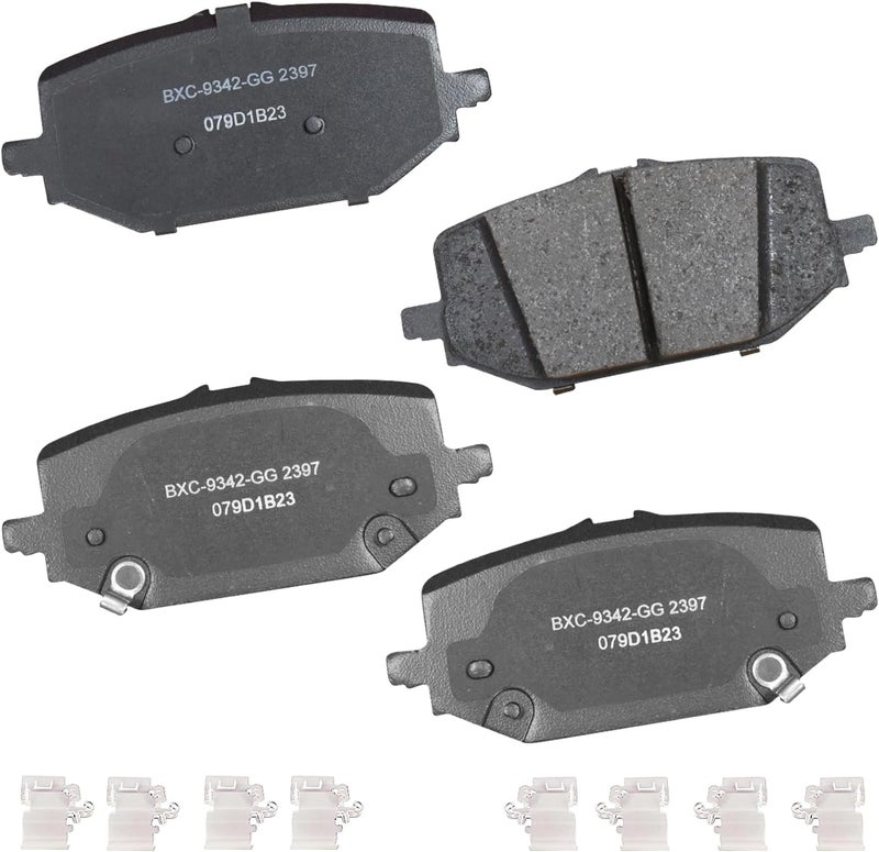 Bendix Premium SBC2397 Ceramic Rear Brake Pads for Acura MDX 2024-2022, Honda Pilot 2024-2023 - Image 1